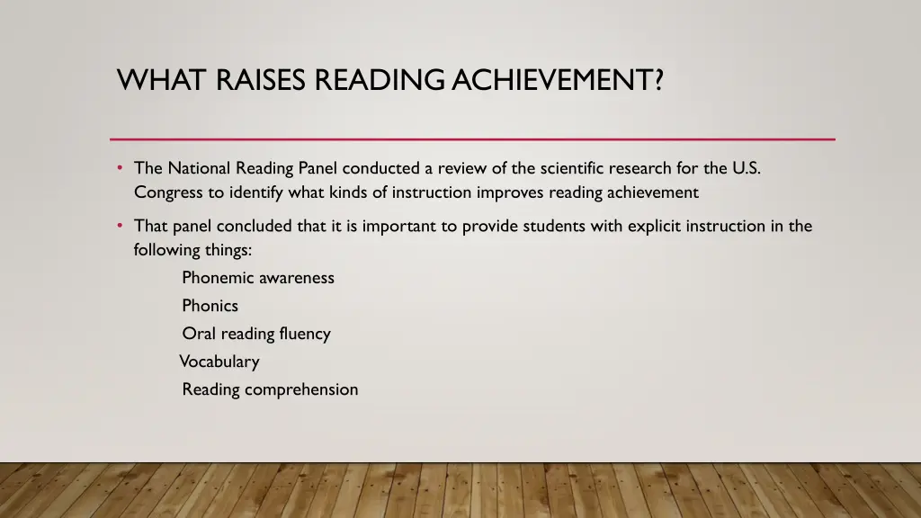what raises reading achievement