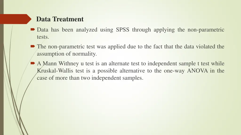 data treatment