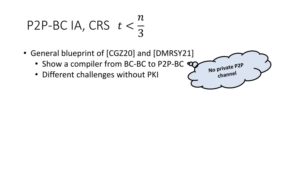p2p bc ia crs