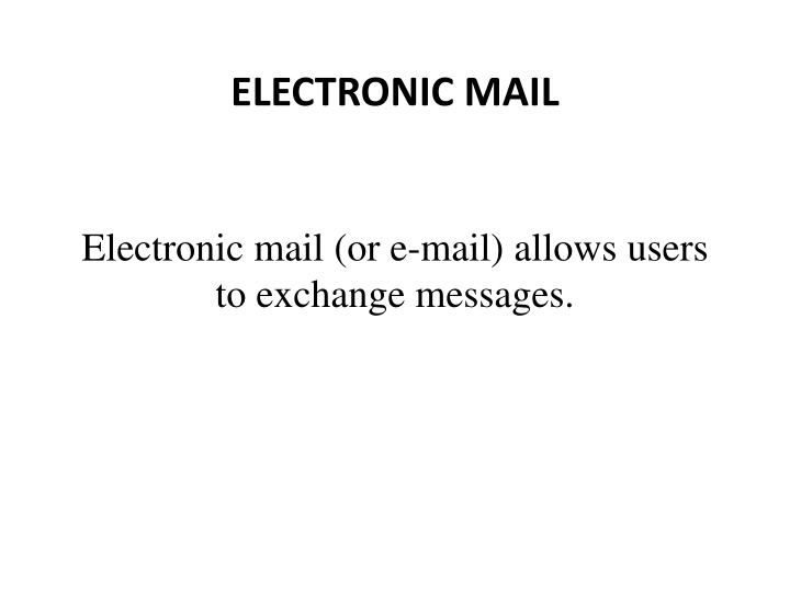 electronic mail