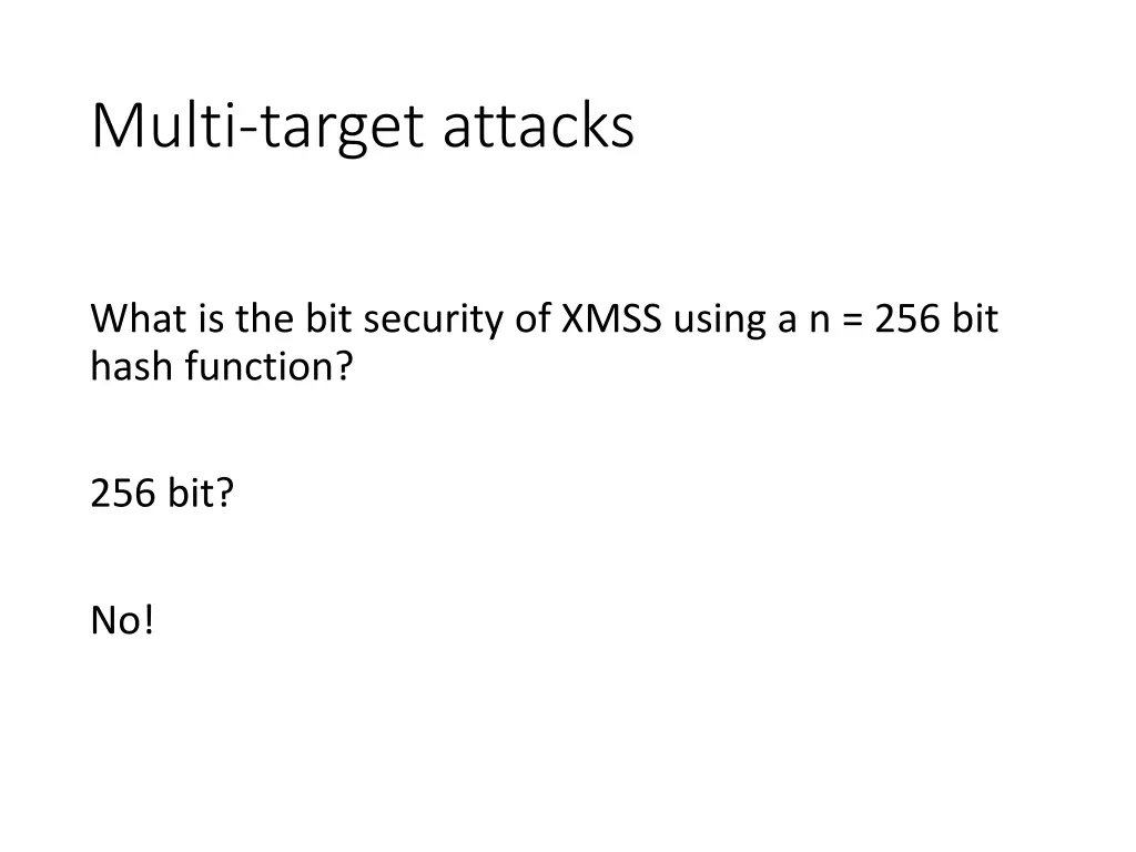 multi target attacks