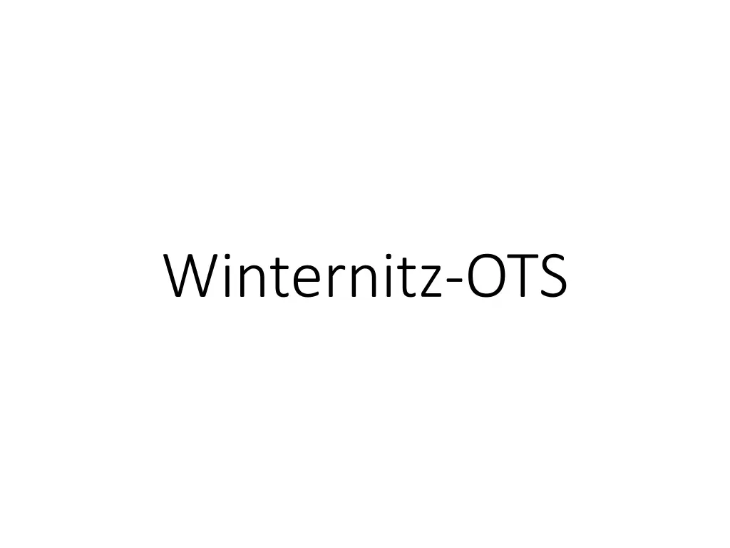 winternitz ots