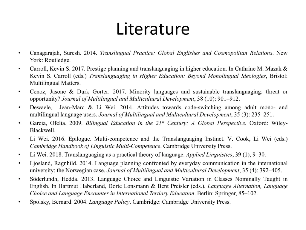 literature