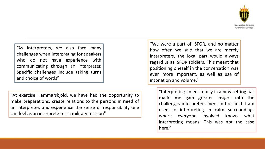 we were a part of isfor and no matter how often