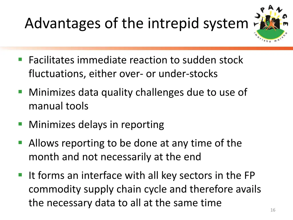 advantages of the intrepid system