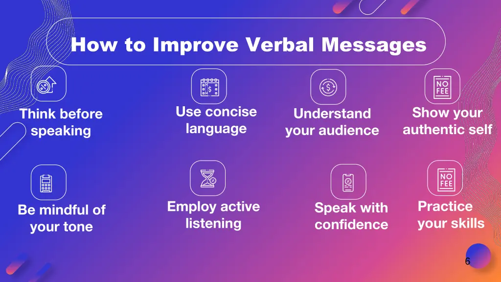 how to improve verbal messages