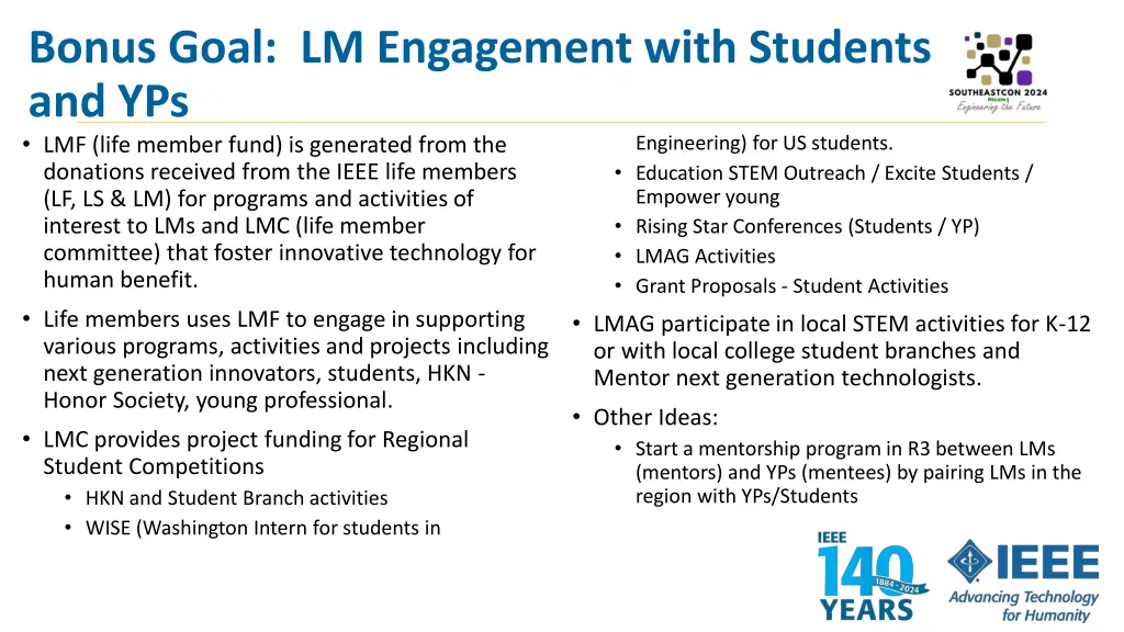 bonus goal lm engagement with students