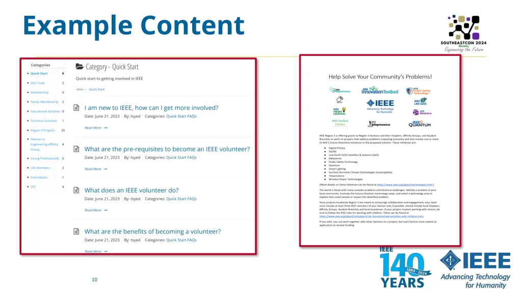 example content