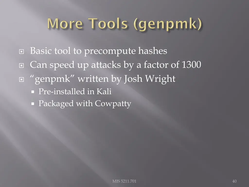 basic tool to precompute hashes can speed