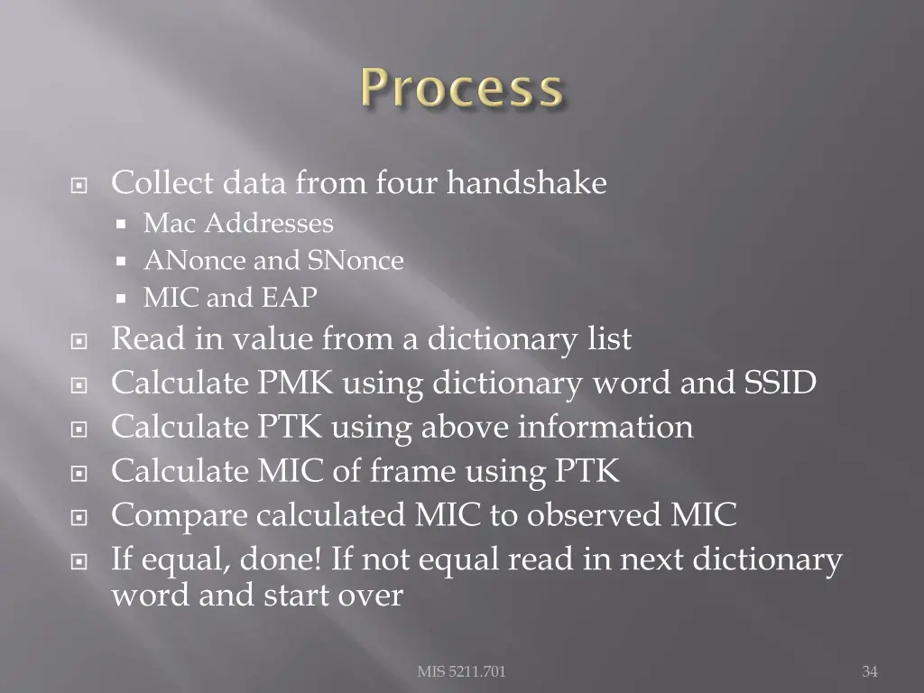 collect data from four handshake mac addresses