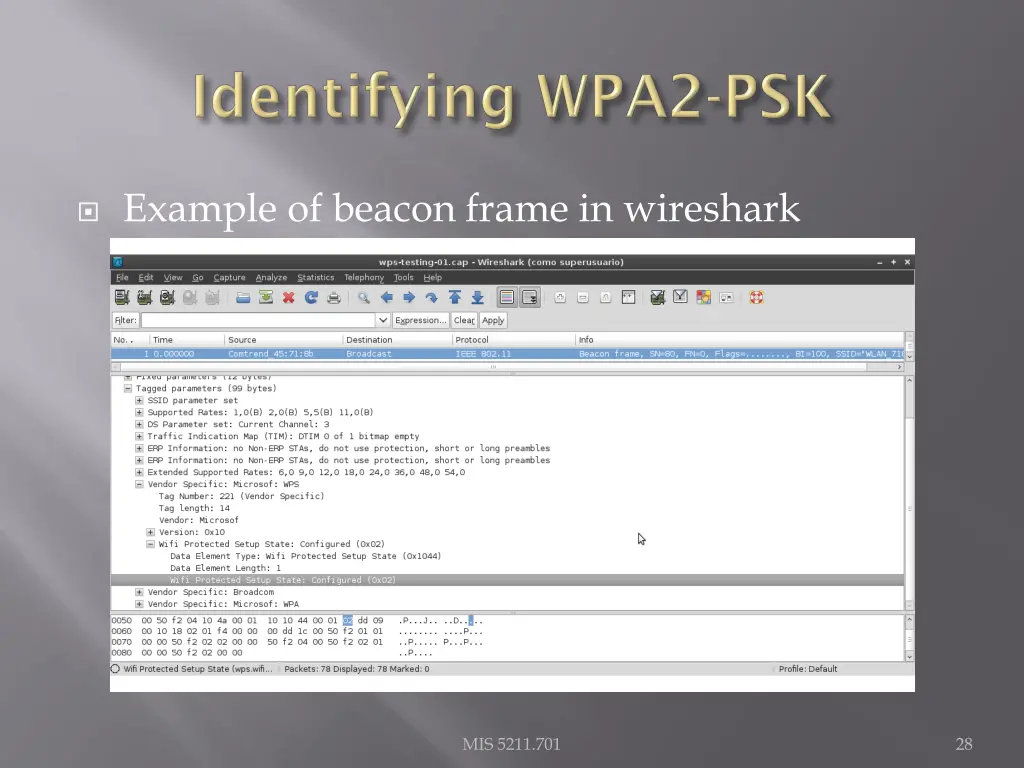 example of beacon frame in wireshark
