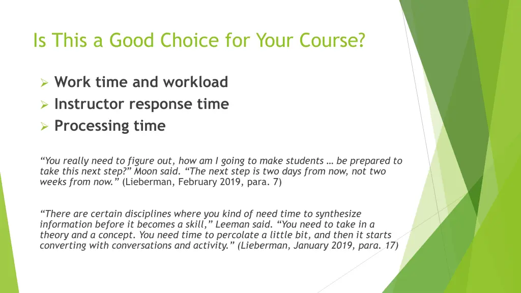is this a good choice for your course