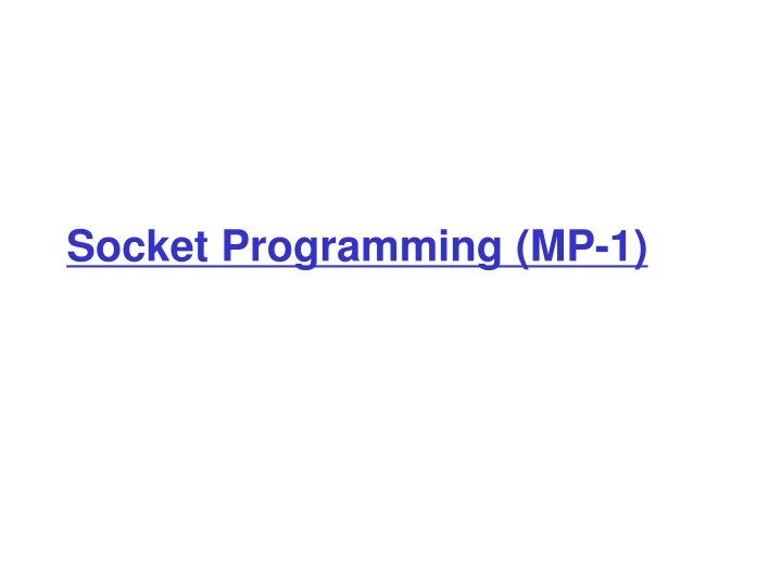 socket programming mp 1