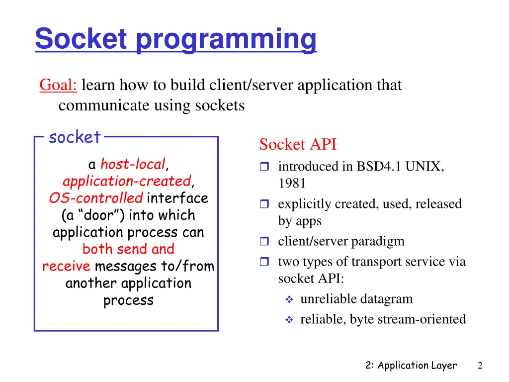 socket programming