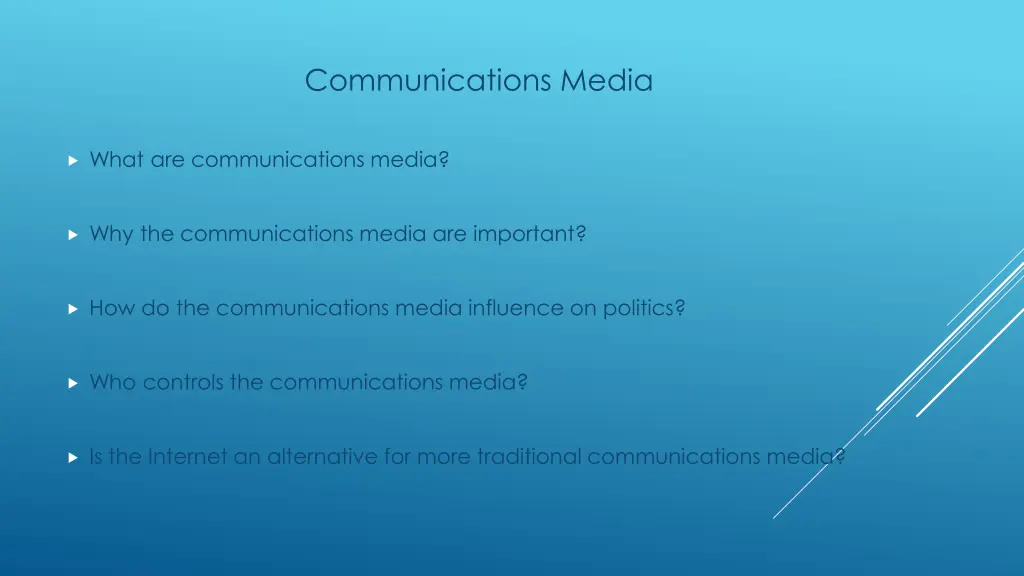 communications media