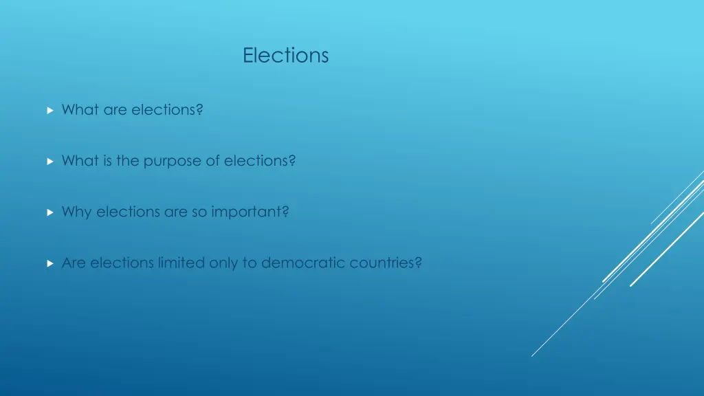 elections