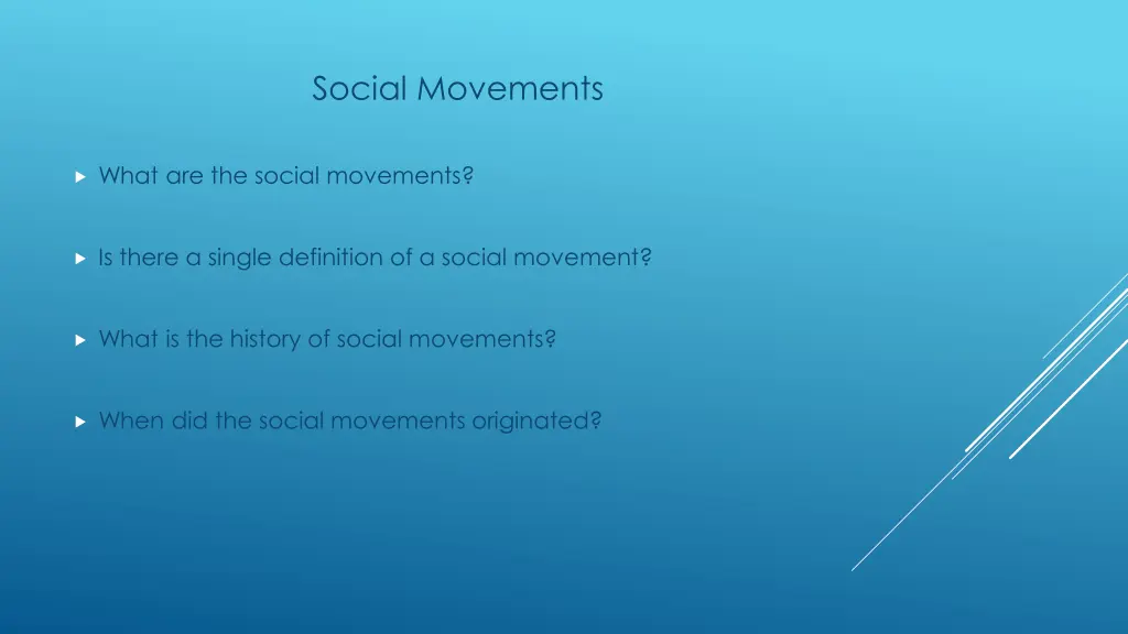social movements