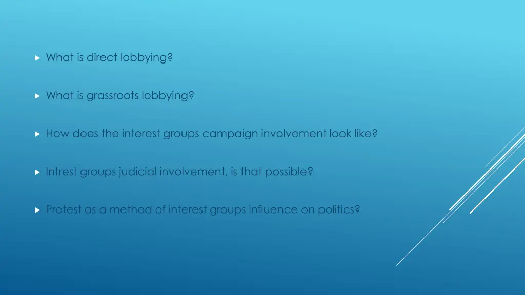 what is direct lobbying