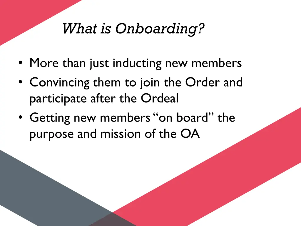 what is onboarding 1