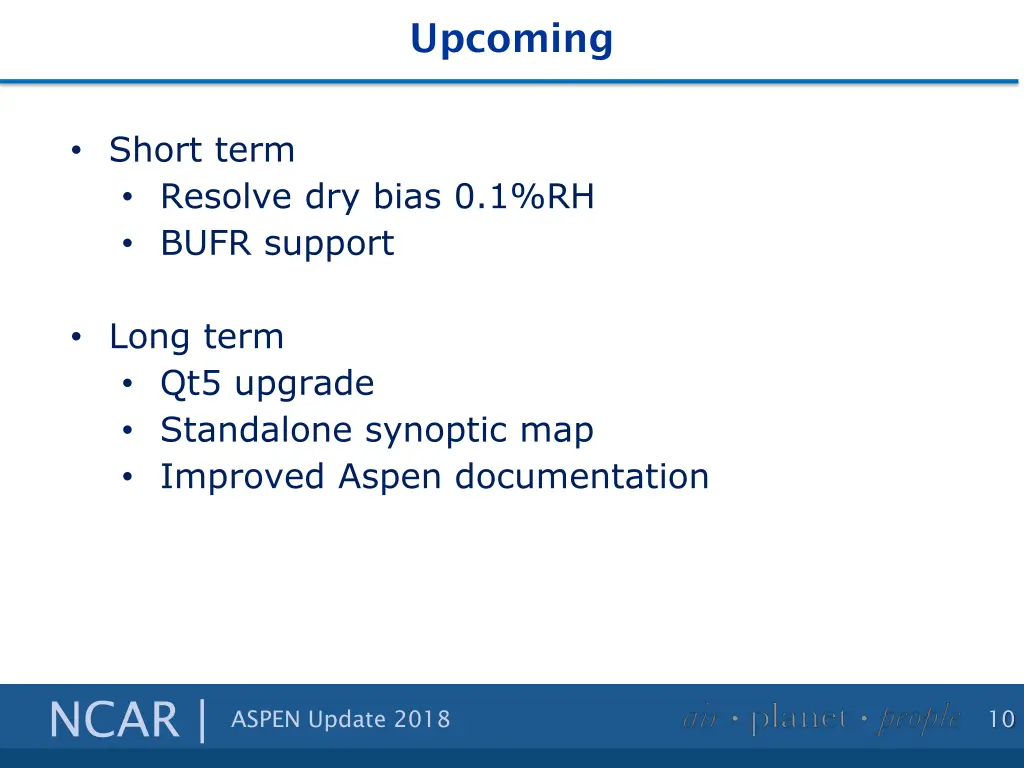 upcoming