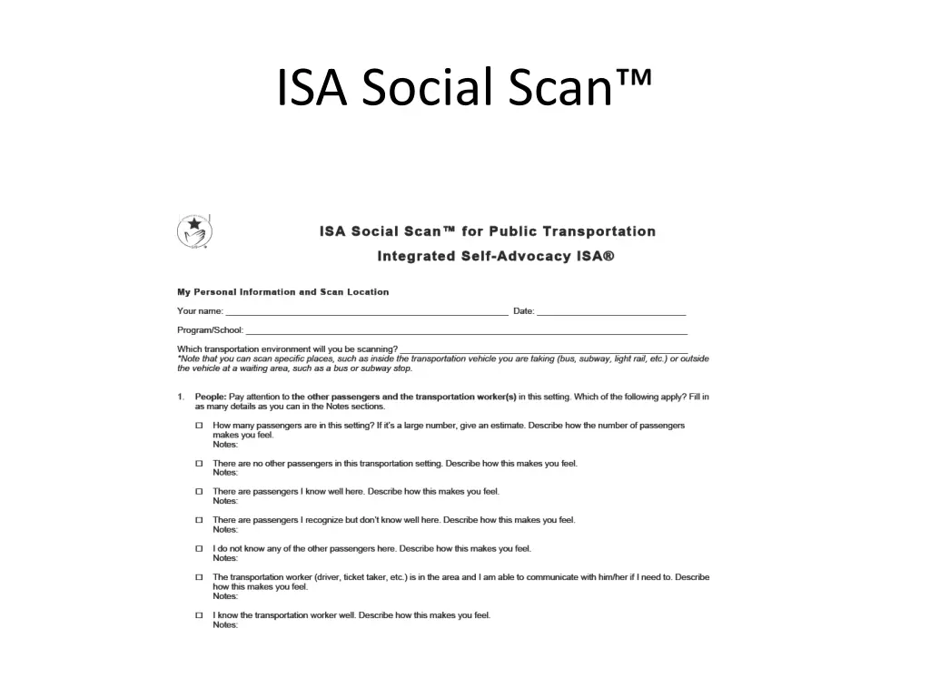 isa social scan