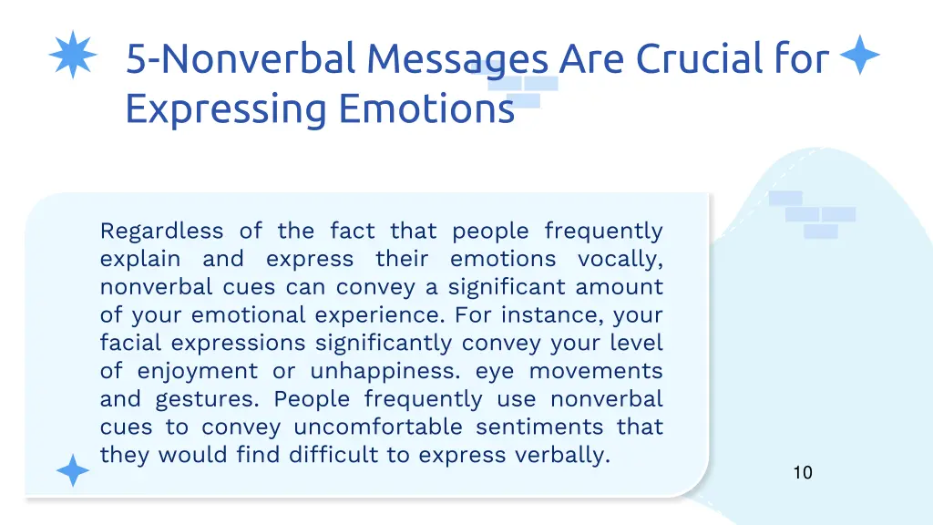 5 nonverbal messages are crucial for expressing