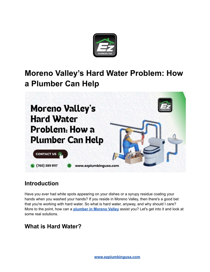 moreno valley s hard water problem how a plumber