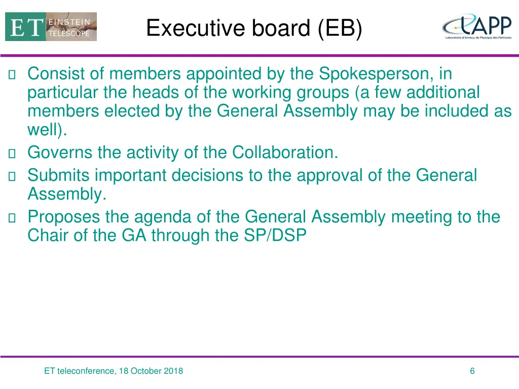 executive board eb