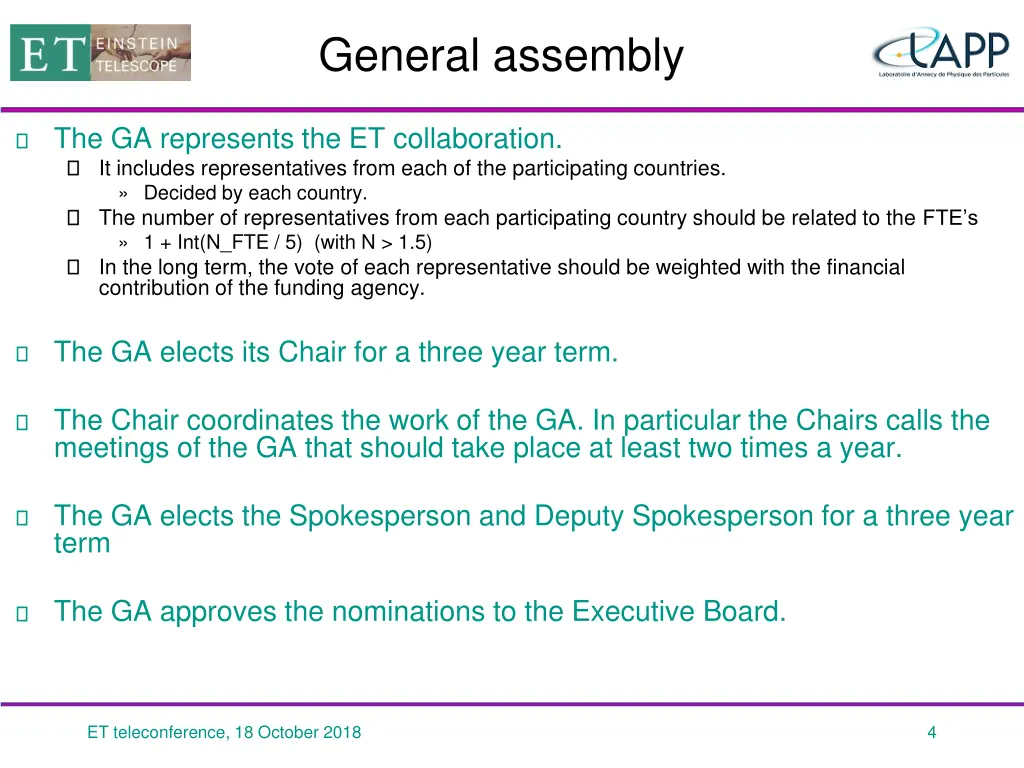 general assembly