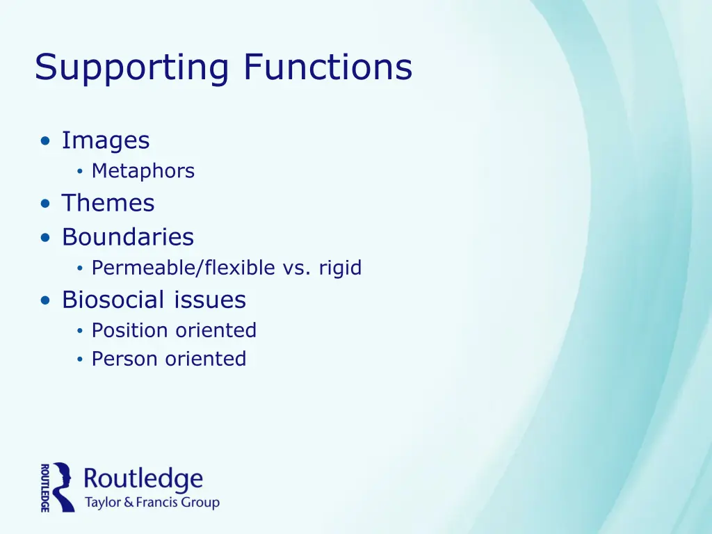 supporting functions