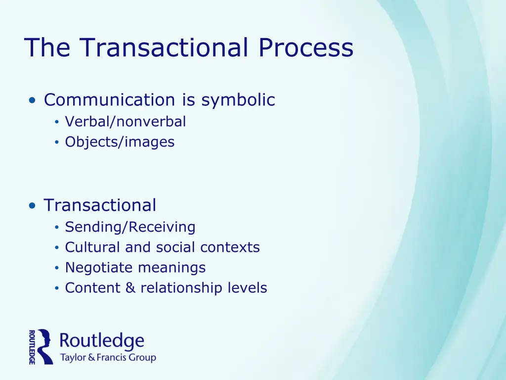 the transactional process