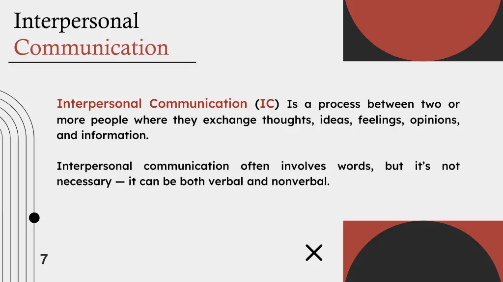 interpersonal communication