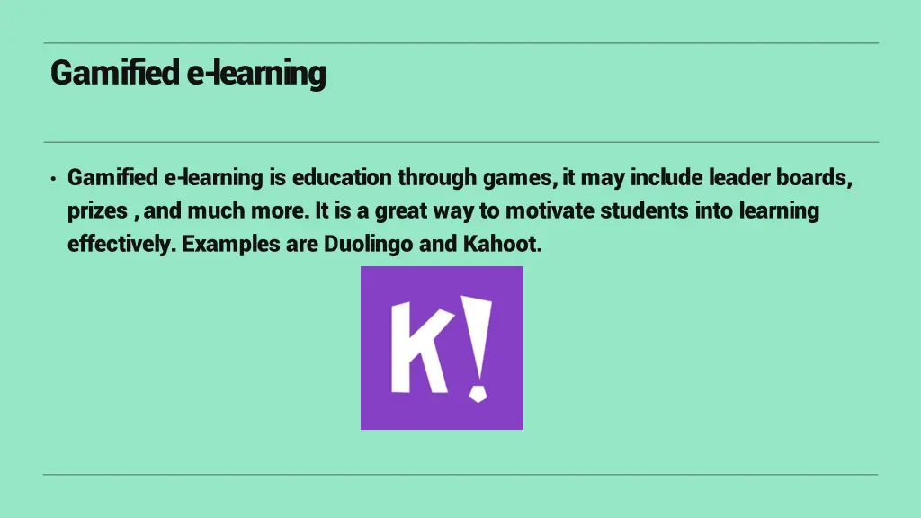 gamified e learning