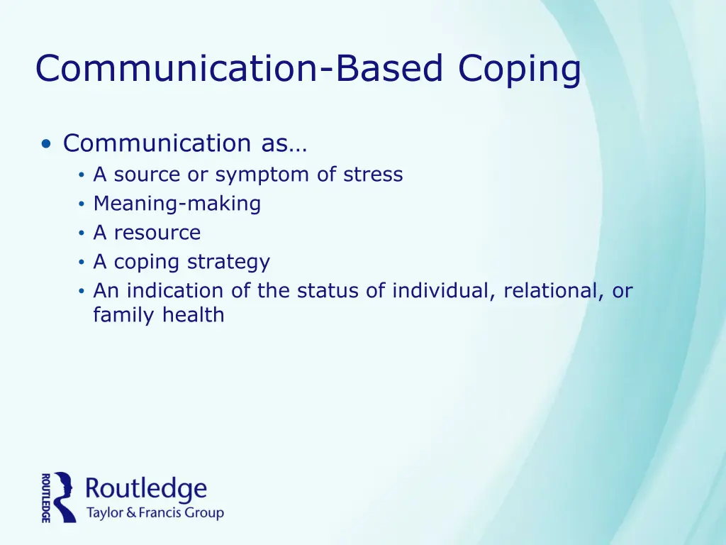 communication based coping