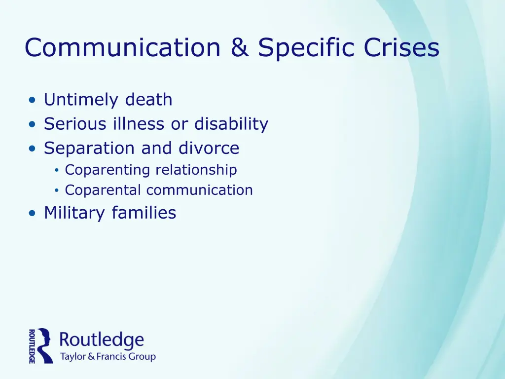 communication specific crises