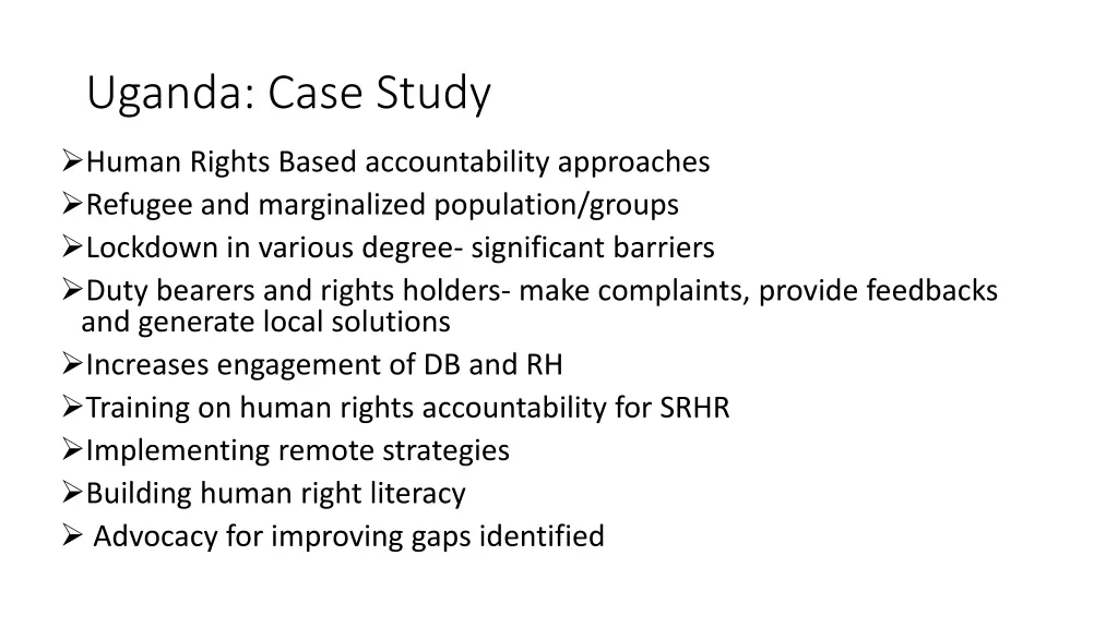 uganda case study