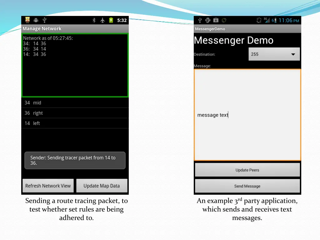 an example 3 rd party application which sends