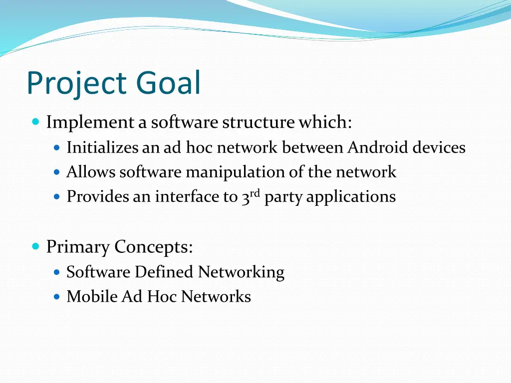 project goal