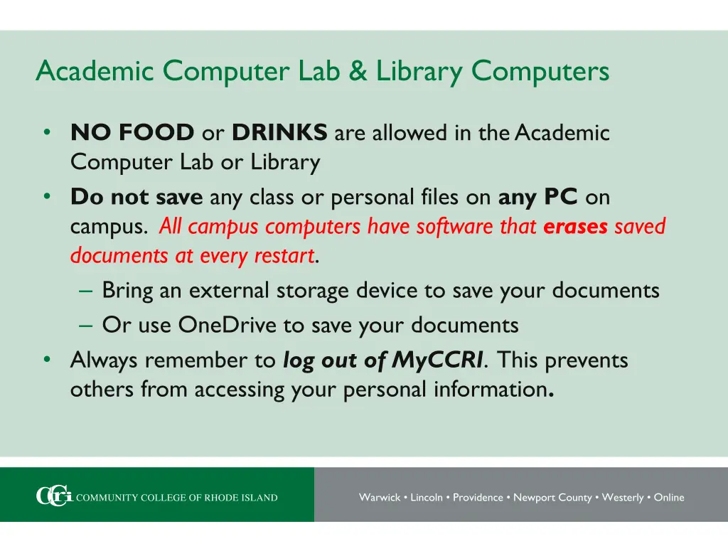 academic computer lab library computers