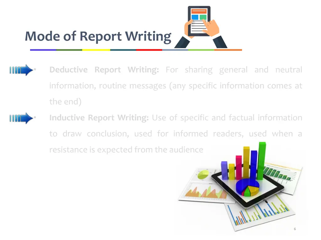 mode of report writing