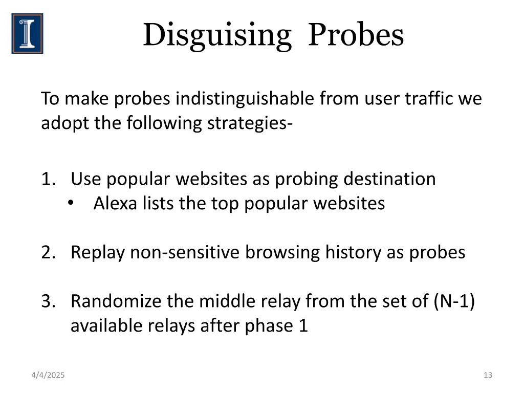 disguising probes
