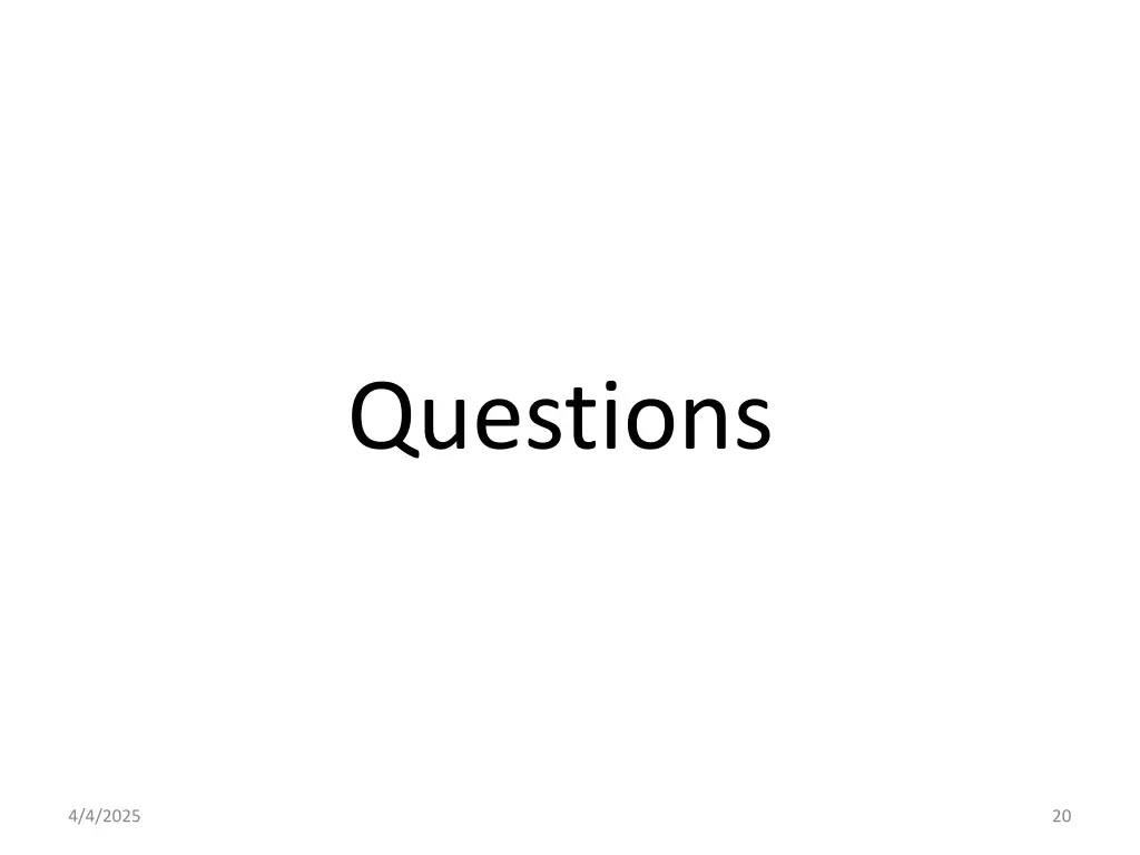 questions
