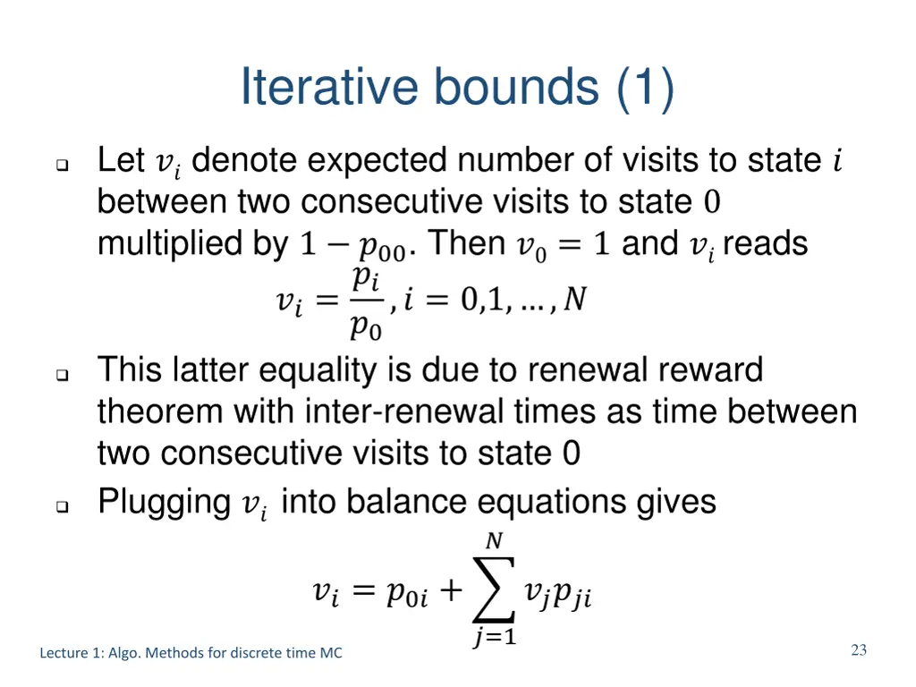 iterative bounds 1