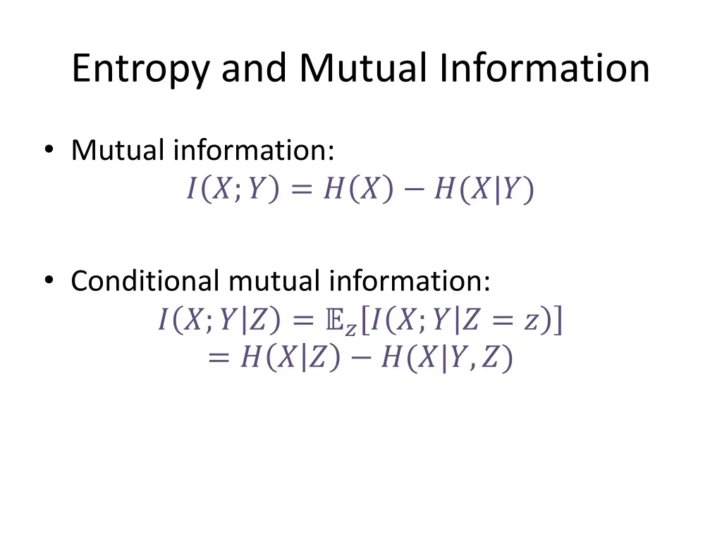 entropy and mutual information 1