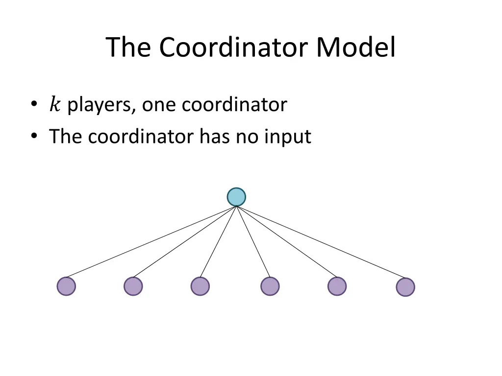 the coordinator model