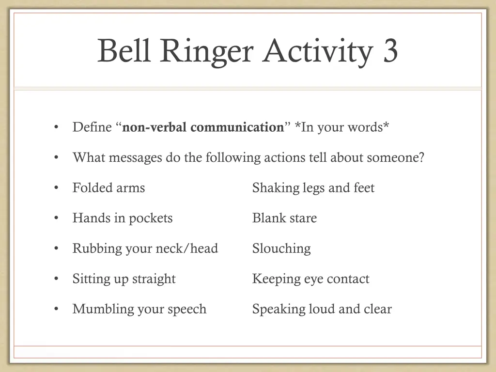 bell ringer activity 3