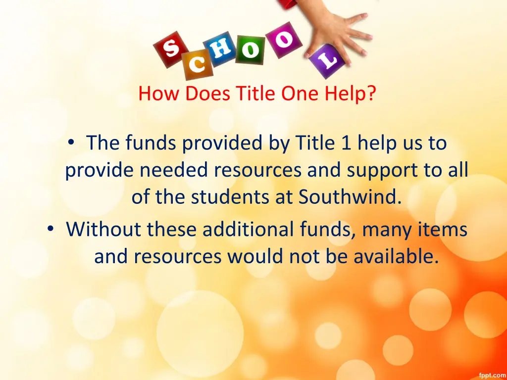 how does title one help