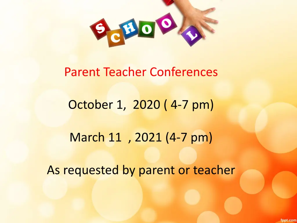 parent teacher conferences