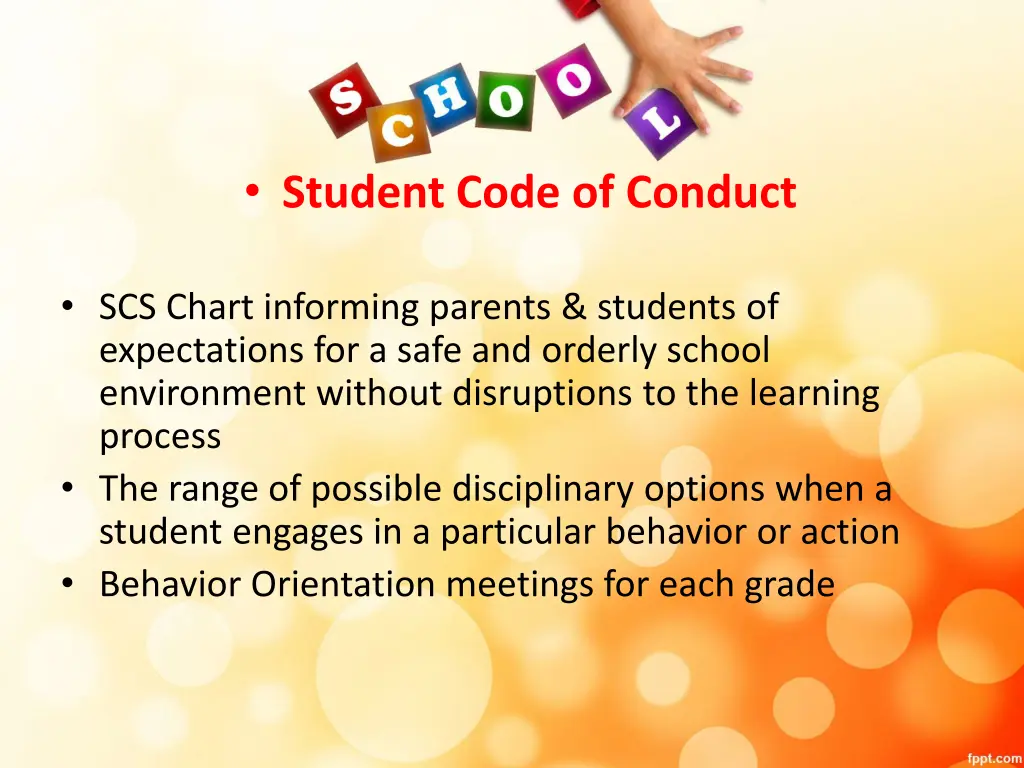 student code of conduct
