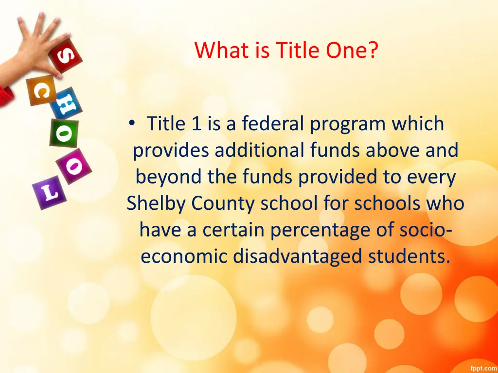 what is title one